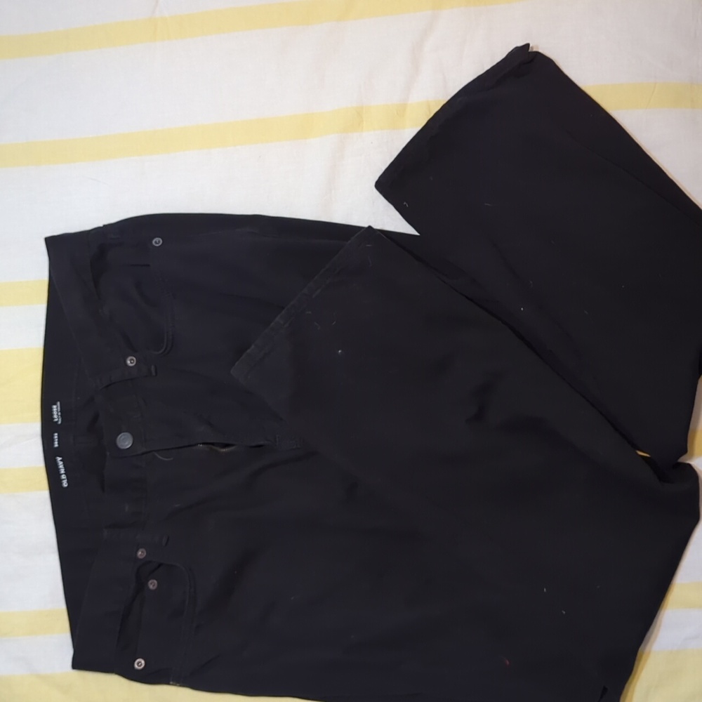 Mens OLD NAVY 36x32 Black jeans